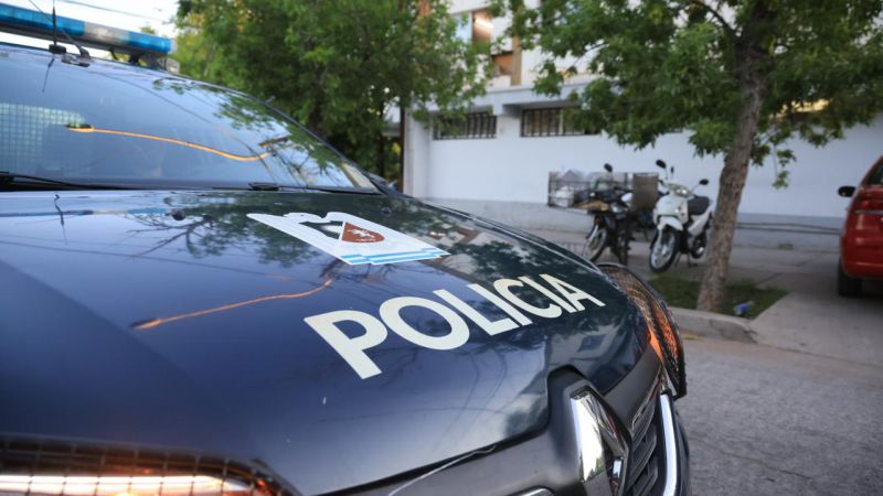 Vio por las cámaras que le estaban robando, avisó a la Policía y los atraparon